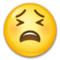 Tired Face emoji on LG
